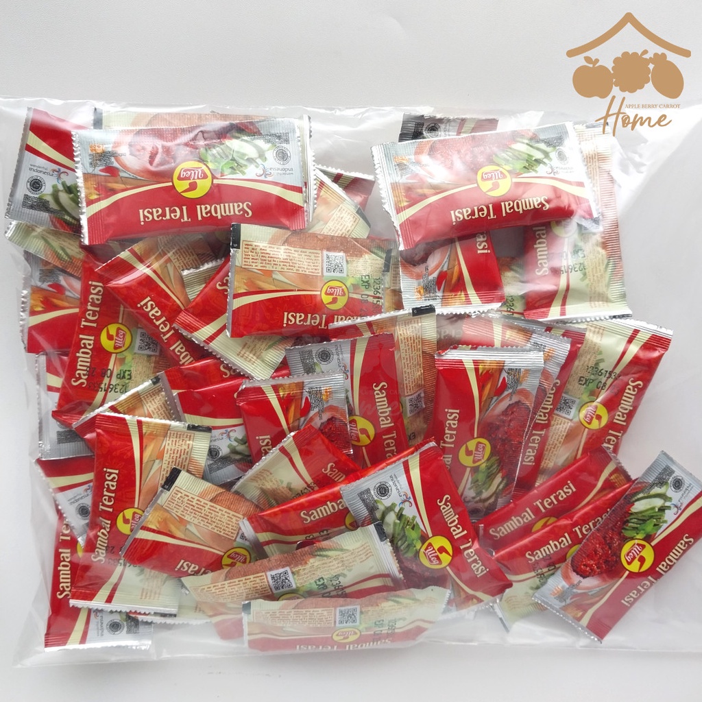 

Uleg Sambal Terasi 8gr saset 8 gr sachet sambel trasi isi 50 piece