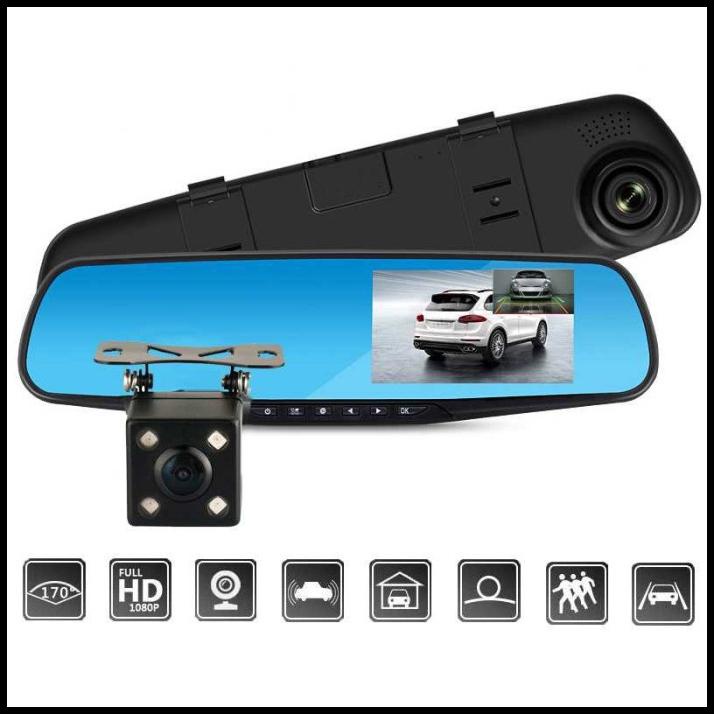 Kamera Cctv Mobil Car Dvr Fulhd Spion Dashcam Dual Kamera G Sensor Hdr