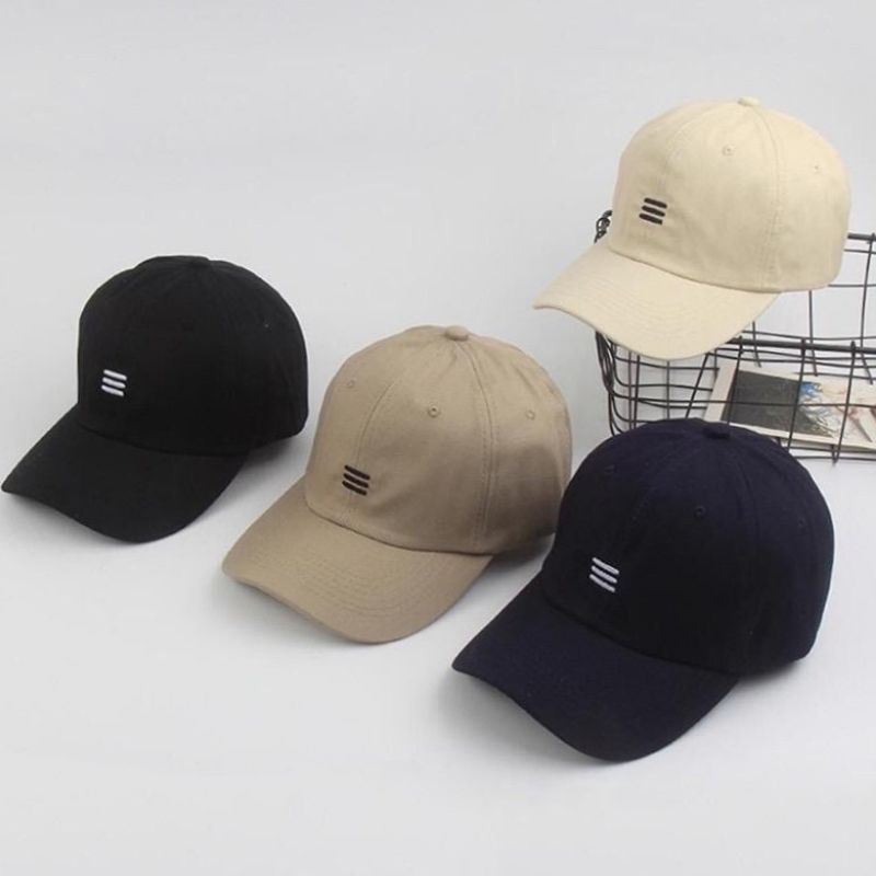 Topi Baseball Korea Garis Tiga 3 Pria Wanita Premium dan Pertalite