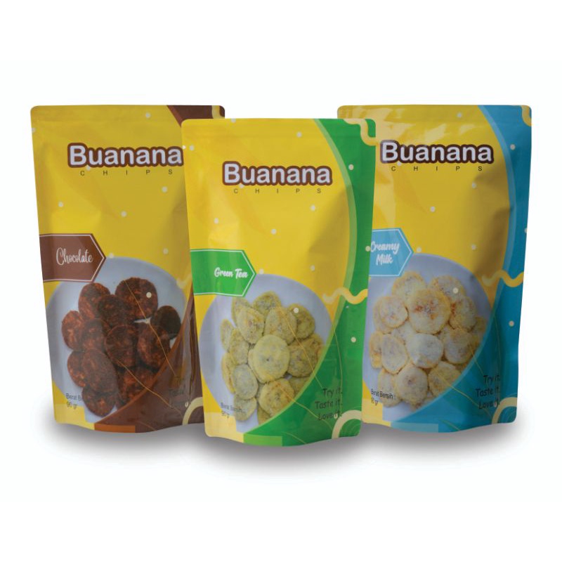 

Buanana Chips Paket 3 Rasa - Keripik Pisang Renyah Bumbu Tebal