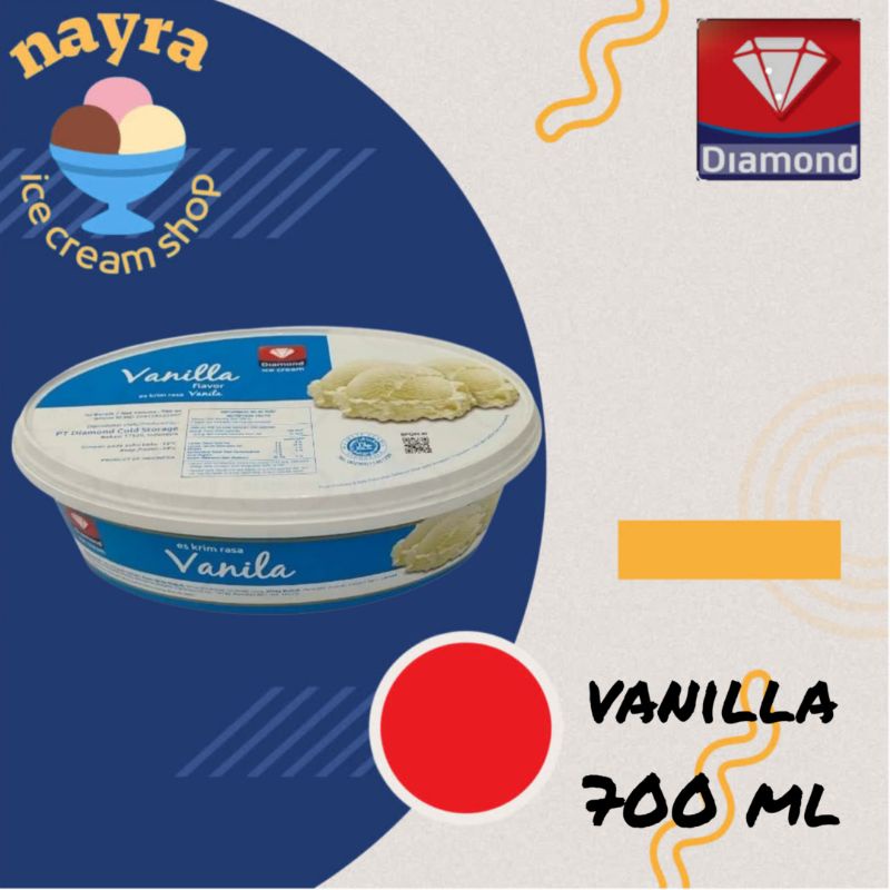 

Diamond ice cream vanilla 700 ml