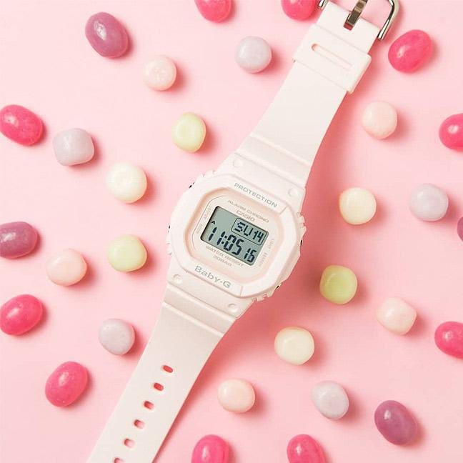 JAM TANGAN WANITA ANTI AIR BABY-G CASIO DW 5600 GLS DIGITAL / JAM CASIO WANITA