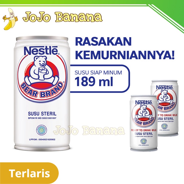 

BEAR Brand Milk - 189 ml - Nestle Susu Beruang untuk Kesehatan