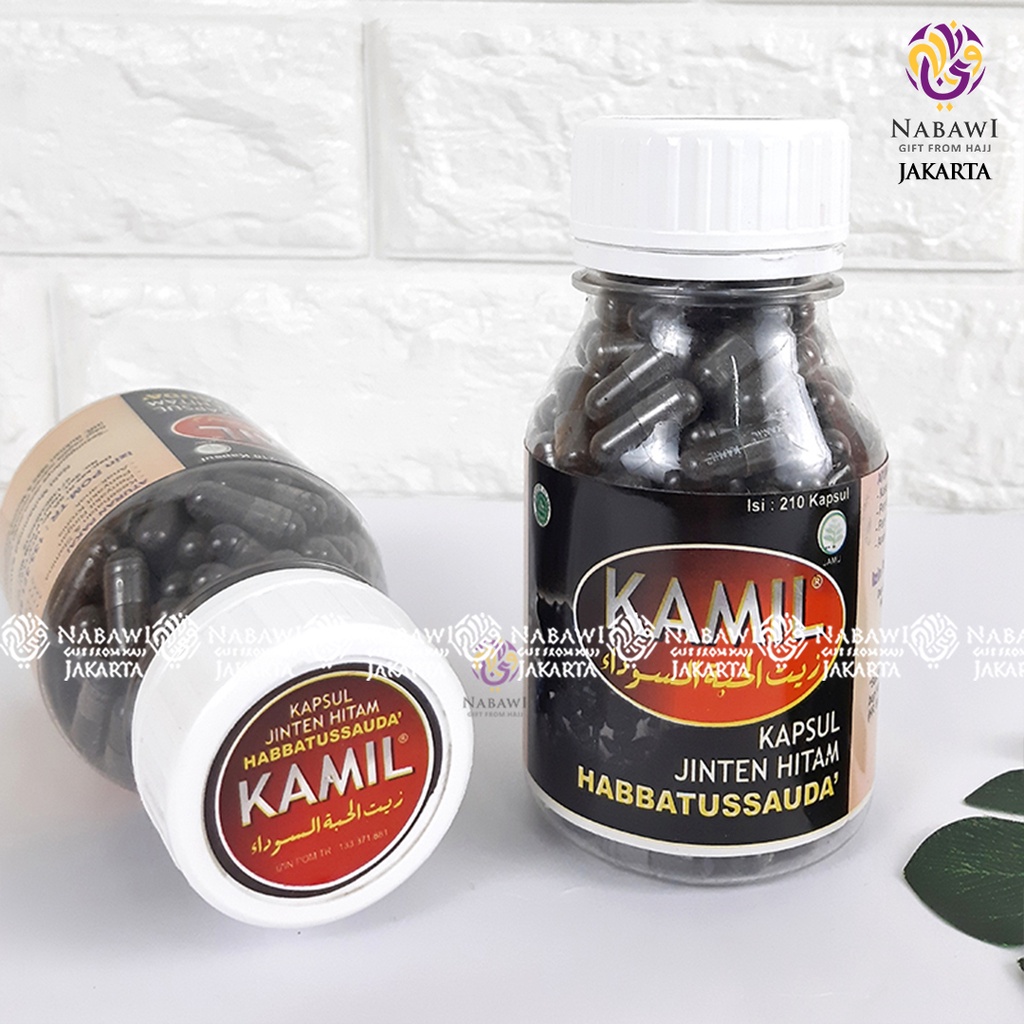 Kamil Habbatussauda Jintan Jinten Hitam Bubuk Obat Herbal Kapsul Isi 210