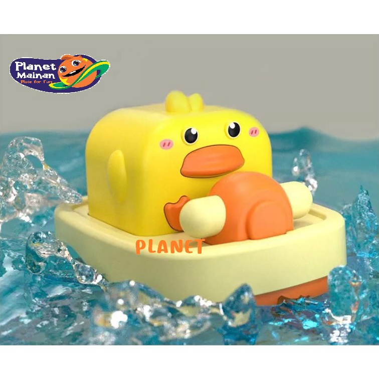 MAINAN MANDI BAYI KARAKTER BEBEK PERAHU BALING-BALING CUTE DUCK BOAT BABY BATH TOYS
