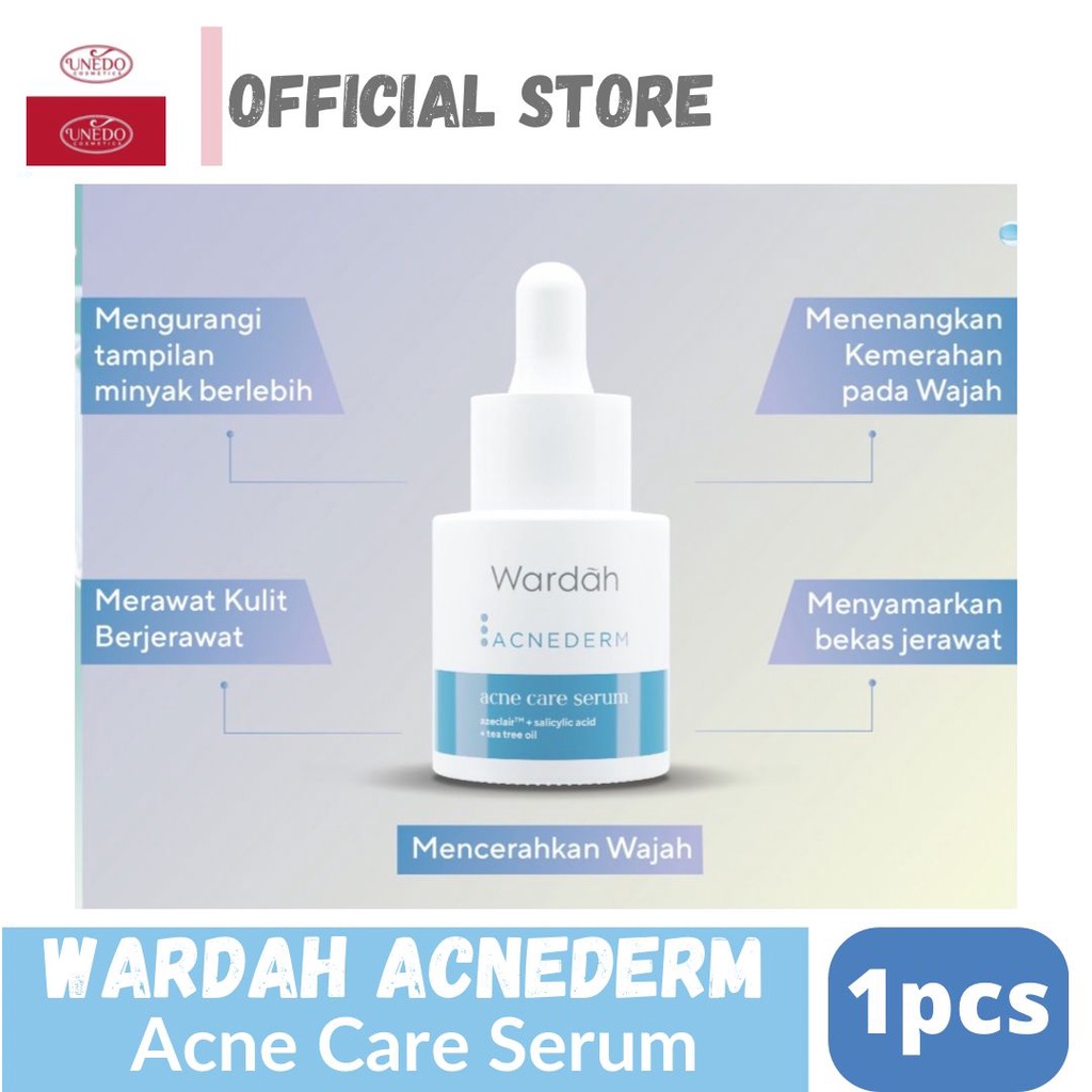 Wardah Acnederm Acne Care Serum 15 ml - Serum Jerawat