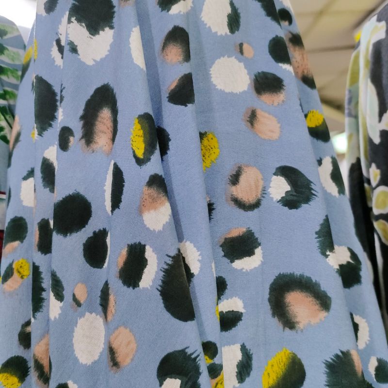 kain katun silky motif ck 22   - bahan kain mukena - kain katun silki - bahan kain meteran silky mot