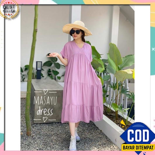 Daster Korean Style Kimono Homewear Jumbo Daster Midi Bumil Wanita Baj Zoraya Daster Masayu Polos Da