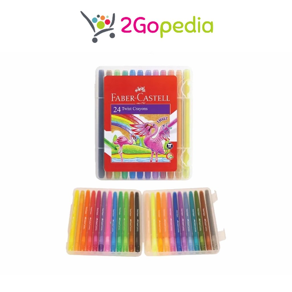 

Krayon Putar Twist Crayon 520624 24C Faber-castell Grosir Murah Atk