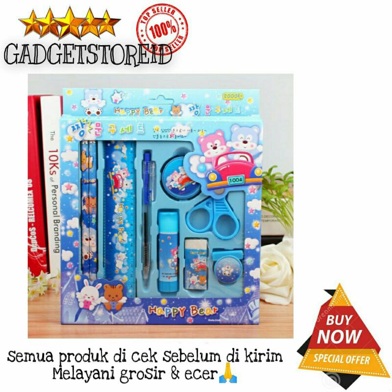 

GG - Set alat tulis anak kartun 9in 1 pensil 9 in 1 set alat tulis souvenir Gmall St 0017