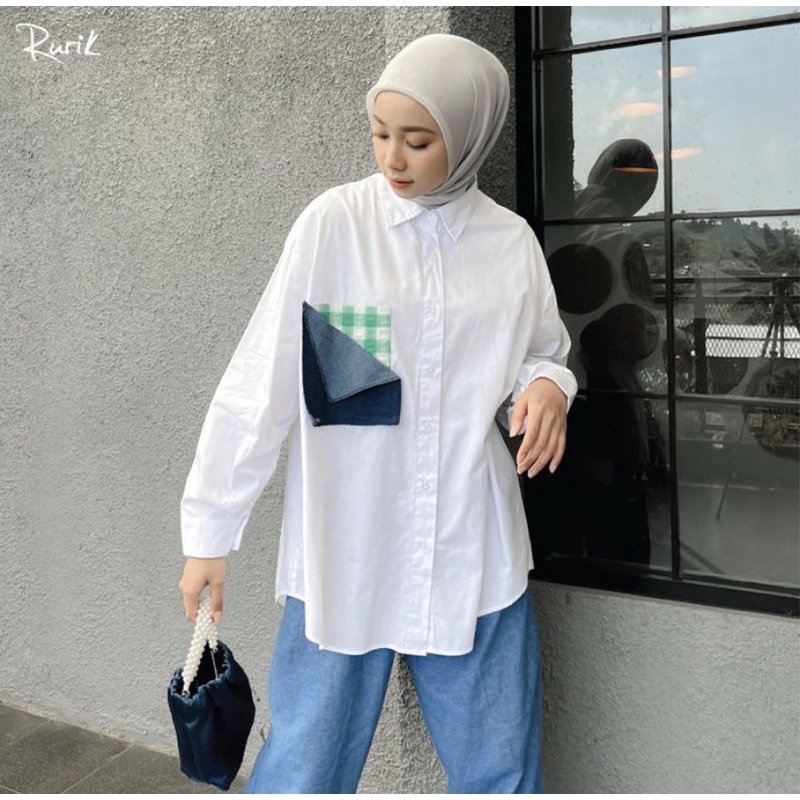 ENZI SHIRT WHITE - ATASAN RURIK - RURIK ENZY