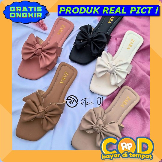 Sandal Teplek Wanita Sendal Teplak Sendal Flat Wanita Sandal Kondangan Wanita Terbaru Kekinian Flet 