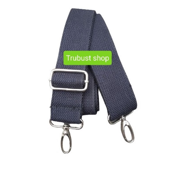 bag strap cotton tali tas selendang selempang katun lebar 3.8cm kait besi termurah