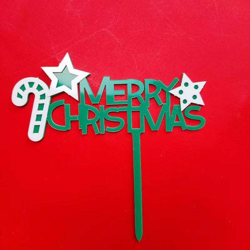 Cake Topper Toper Tusuk Kue Natal Xmas Merry Christmas Tusukan Topper Natal Cake Topper Merry Christmas Tusukan Kue Topper Natal Santa Pohon Kado