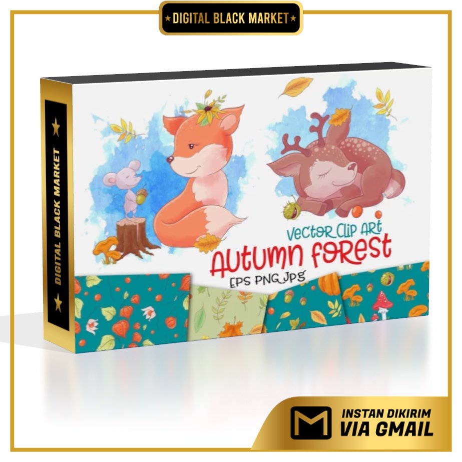 Autumn Forest Vector Clip Art