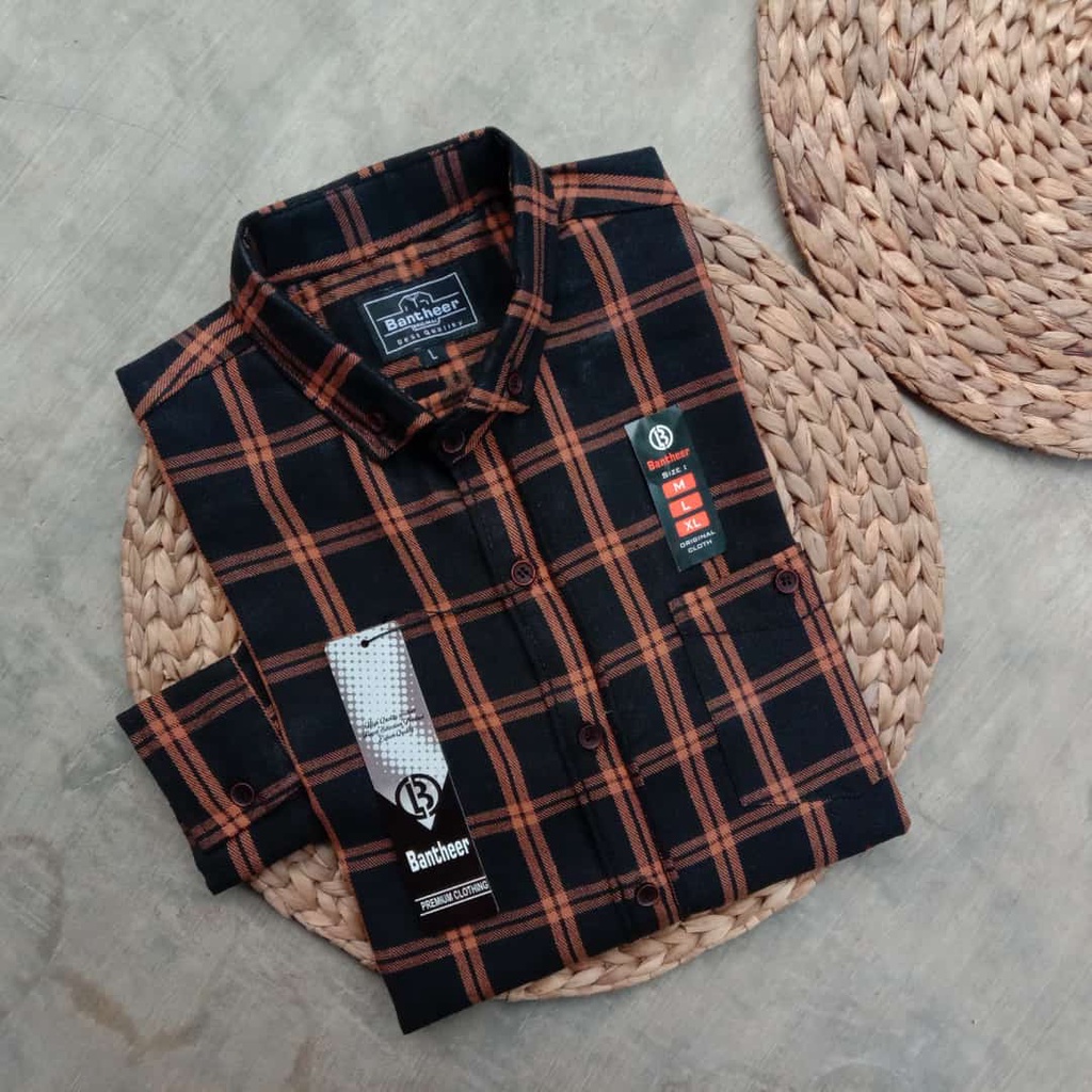 Kemeja Flanel Dewasa Pria Wanita Kualitas Distro Unisex