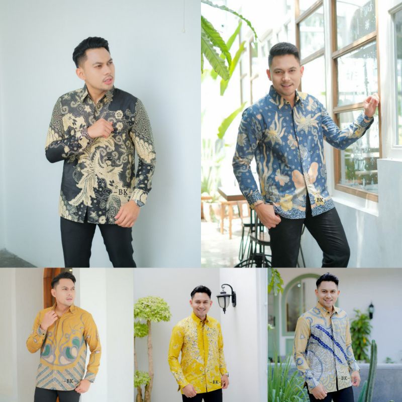 BATIK KEMEJA ALISAN SLIMFIT MODEREN LENGAN PANJANG PRIA TOP BREND ISTIMEWA Original Quality Size  M 