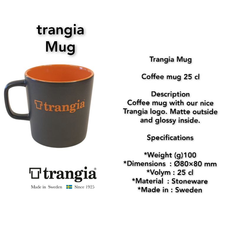 Assecoriess Trangia Spirit Burner , Mug , Spoon , Handle , Strap