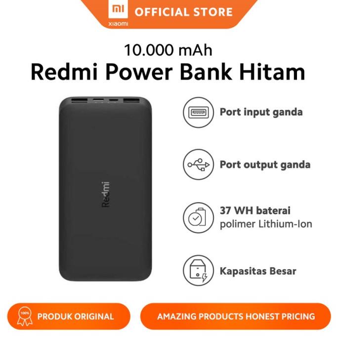 Power Bank Xiaomi Redmi 10000mAH - Redmi Powerbank 10000 mAH