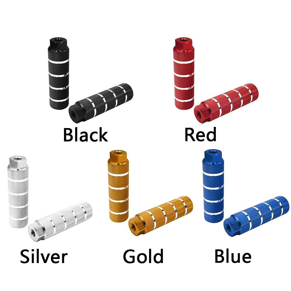 R-FLOWER 1pasang Pedal As Sepeda Olahraga Luar Ruangan As Belakang Aksesori Bersepeda Pijakan Kaki Tuas Silinder Grip