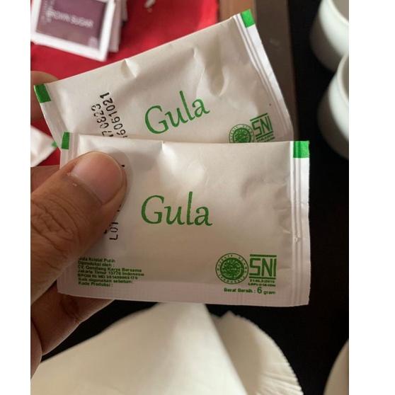 

Segera belanja--(SNI) gula putih sachet ber BPOM 6gr / white sugar sachet isi 250pack