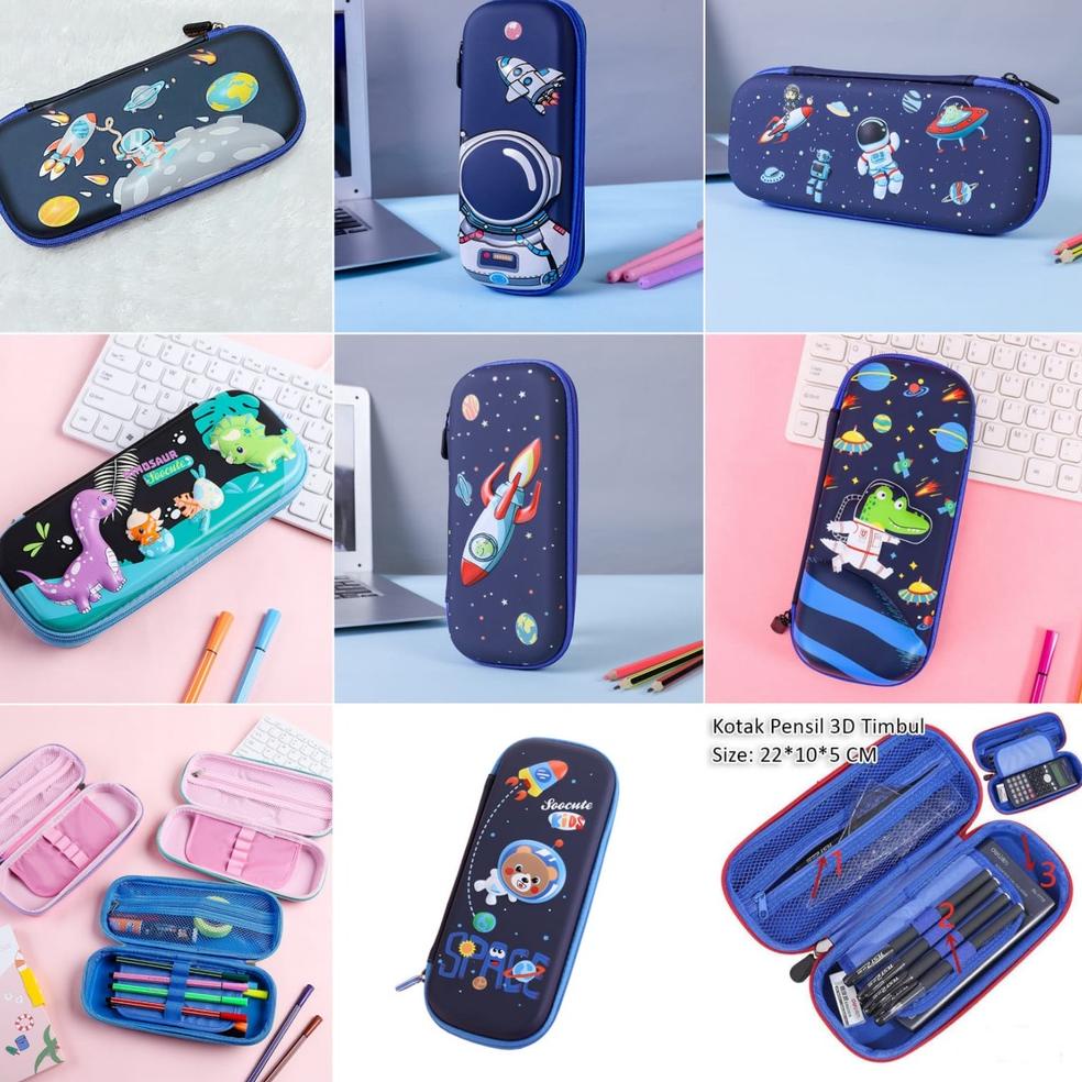 

ed✲Murah✡➚ Kotak pensil 3D tempat pensil hardtop cowo DINO ASTRONOT 6D kado ultah anak keren tempat pensil anak laki laki V35