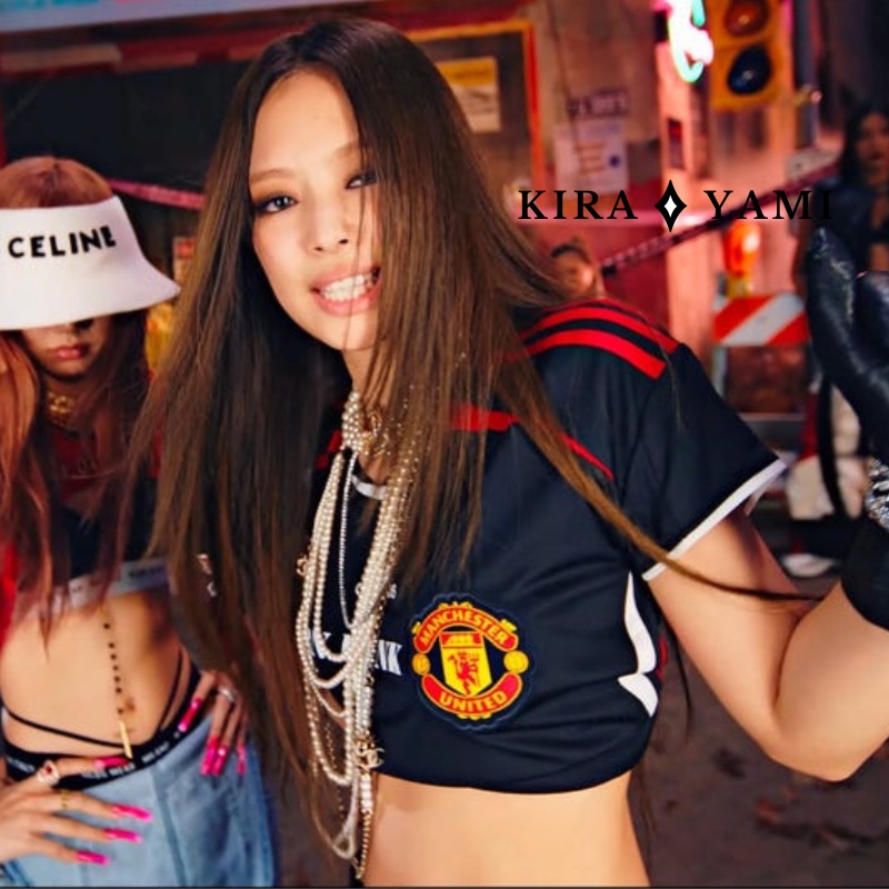 Adidas Jennie Manchester United OfficialJersey T-Shirt BornPink ORIGINAL 100%