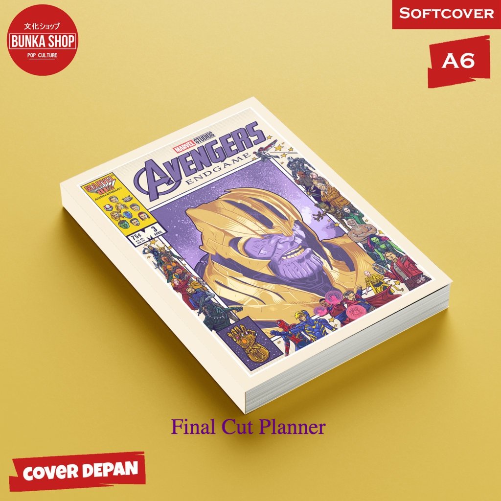 

Pocket Note Marvel Avengers Thanos Char Softcover A6 Buku Tulis Catatan Notes Agenda Planner Jurnal