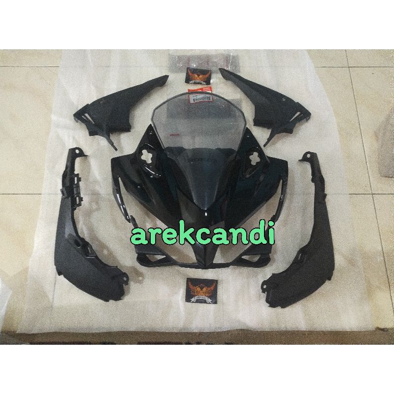 cover batok totok tameng panel lampu depan set hitam CBR 150 r CBR150R k45n led ori orisinil AHM