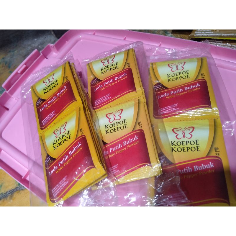 

lada putih bubuk koepoe isi 10x2gr