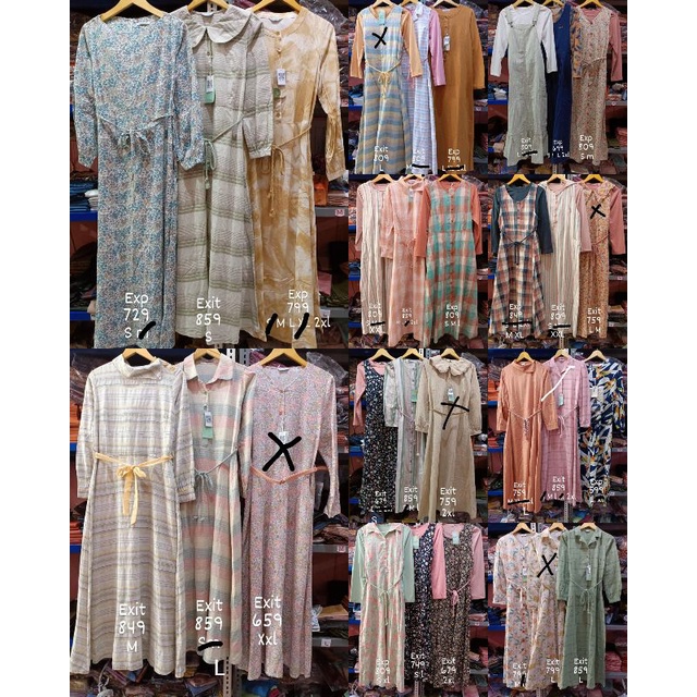 DRESS EXIT EXPAND / GAMIS EXPAND EXIT (WAJIB TANYA STOK) - Baca Deskripsi