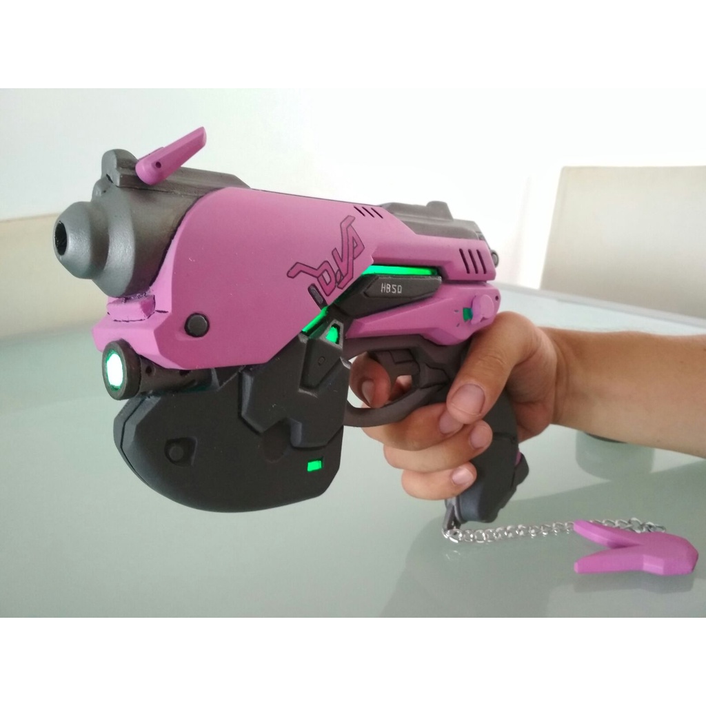 D Va Overwatch Pistol Acc Cosplay - S3D