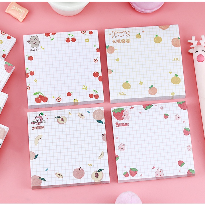 

Sticky notes fruit sign japan korea memo