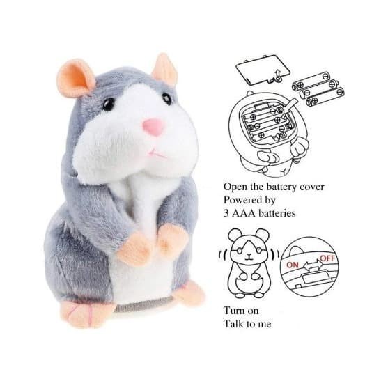 Educate Boneka Talking Hamster - Talkback Lucu Bisa Ngomong