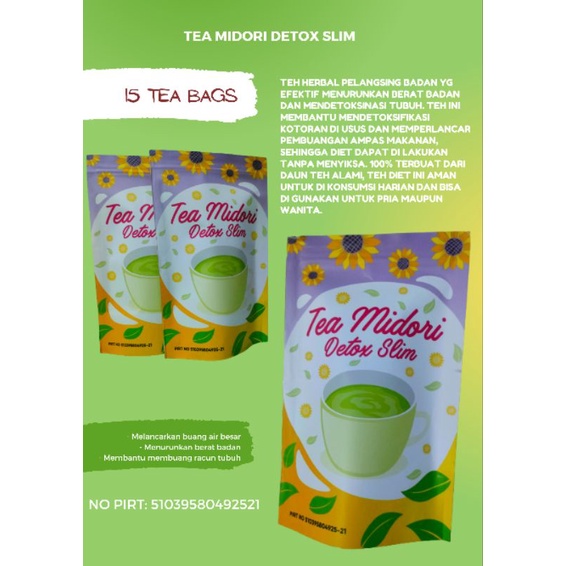 

TEA MIDORI DETOX SLIM | TEA HERBAL | TEA DIET