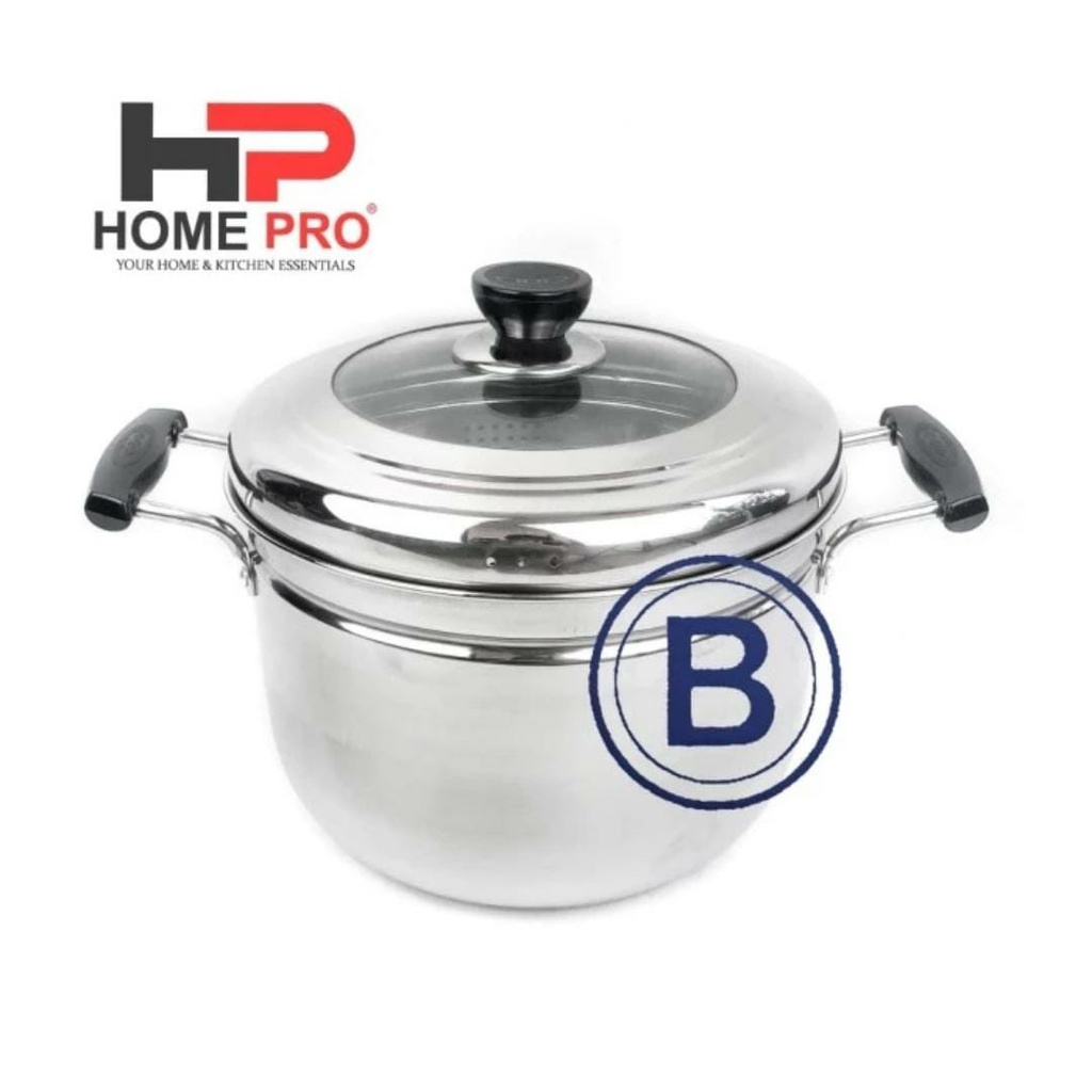 HOMEPRO - PANCI KUKUS PANCA GUNA ALAS GANDA/DB 22 CM STAINLESS STEEL