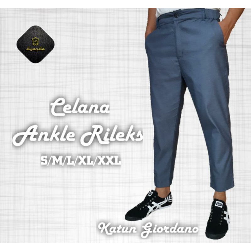 (BISA COD) Doanda Sirwal Ankle Rileks  Z004 Biru