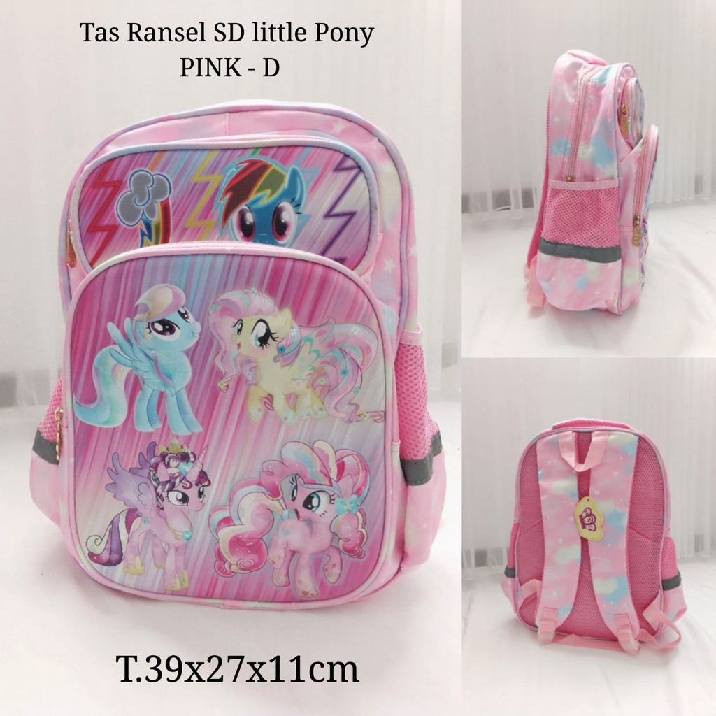 Tas Ransel Anak Perempuan SD Unicorn &amp; Pony Kualitas Premium