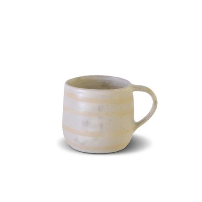 VIVERE x KALOKA POTTERY - Mug Stripe Nougar Handle XL