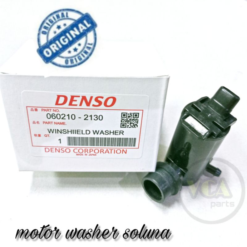 MOTOR WASHER UNTUK MOBIL SOLUNA MERK DENSO NO PART :  060210 - 2130