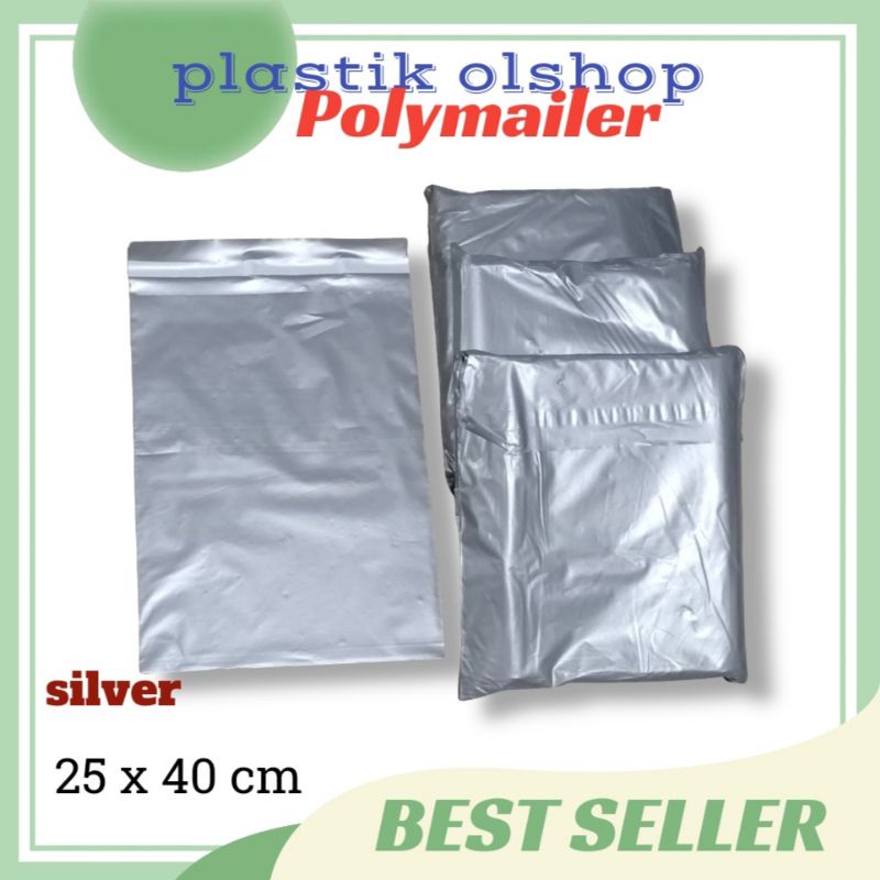 Kantong Plastik Packing Polymailer Online Shop 25×40 Perekat Lem