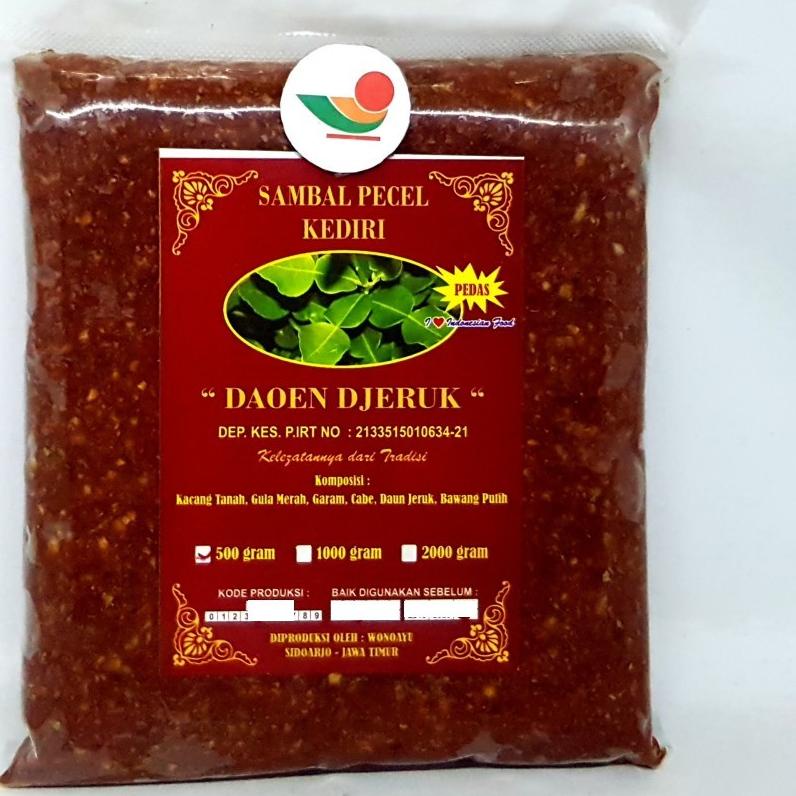 

BAYAR DITEMPAT✔️DAOEN DJERUK SAMBAL PECEL 500gr | DAUN JERUK SAMBEL PEDES PEDAS SEDANG INSTAN TINGGAL CAMPUR AIR|KD1