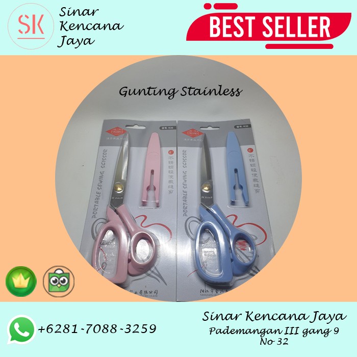 

Aman Gunting Kain / Bahan (Stainless Steel) Trendi