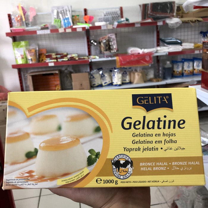 

ORIGINAL MURAH Gelatin lembaran halal 10 lembar gelatine sapi gelattin sheet shett
