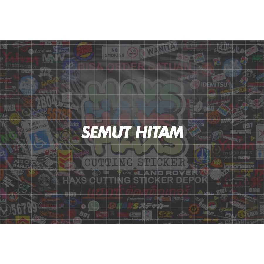 Cutting Sticker Semut Hitam Ukuran 8 Cm Untuk Motor Mobil