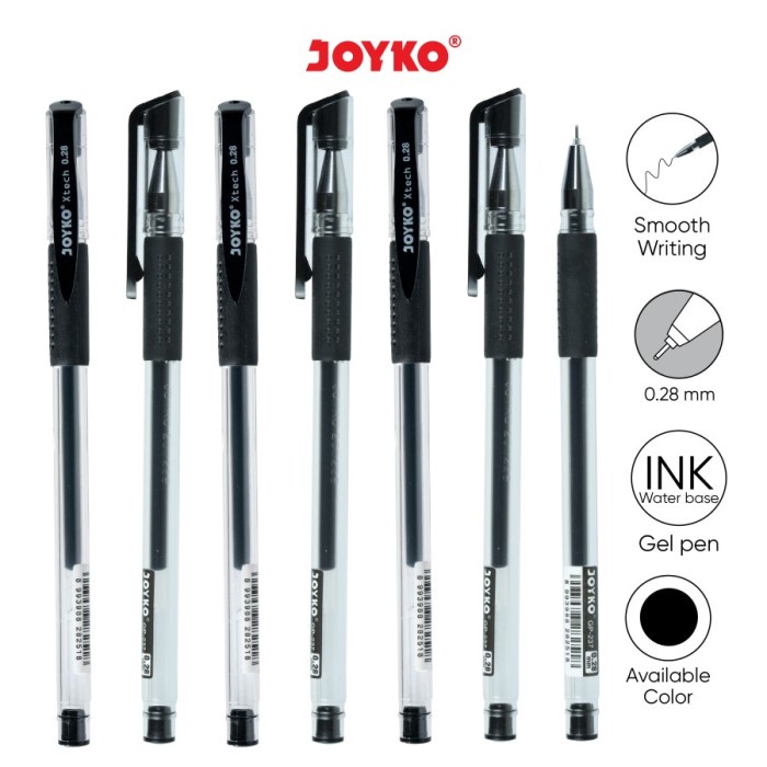 Gel Pen Pulpen Pena Joyko GP-237 Xtech 0.28 mm Satuan