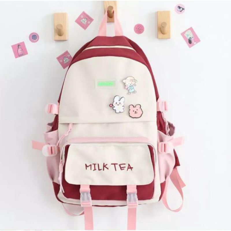 Tas Ransel Wanita Terbaru 2022 Wanita Lucu Bordir Ransel Harajuku Panelles Sekolah Ransel Wanita Korea Ins Mahasiswa Tas Sekolah untuk Anak Perempuan Sederhana {BISA BAYAR DI TEMPAT]COD/Tas Ransel Sekolah Wanita Remaja Fashion Trend Korea Tas Punggu