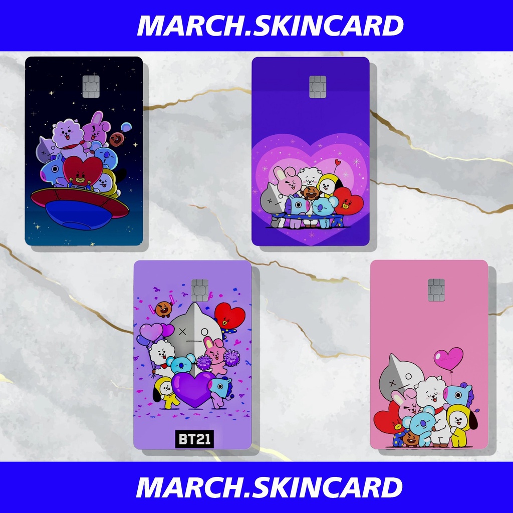 BT21 HOLOGRAM SERIES PT1 | March Skincard SKIN/SKIN CARD/CARD SKIN/STIKER KARTU ATM/STICKER KARTU EM