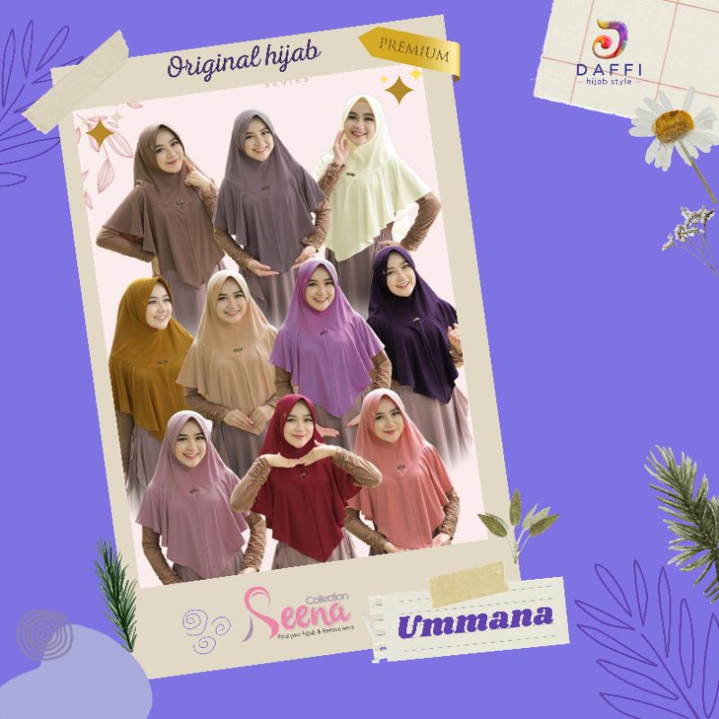 hijabstyle instan original DAFFI UMMANA Jersey hightwist