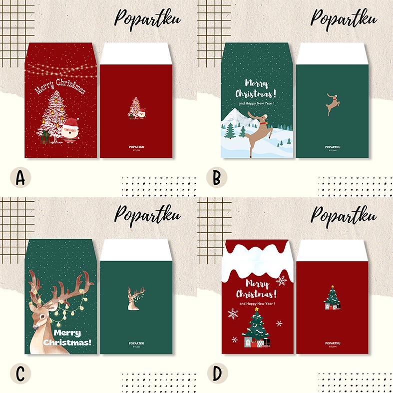 

ANGPAO NATAL PREMIUM TEBAL / AMPLOP / HONGPAO CHRISTMAS NATAL TAHUN BARU